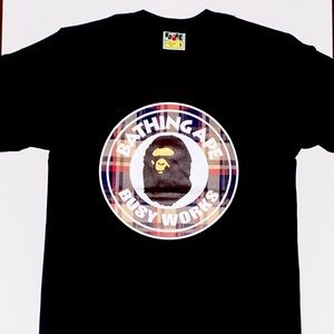 Bape Check Busy Works Tee